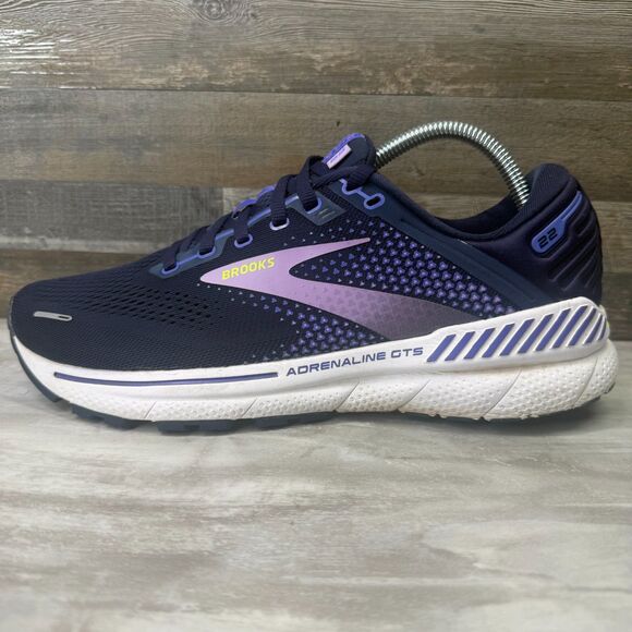 Brooks Adrenaline GTS 22 Womens Size 10.5 Blue Running Shoes Sneakers 1203531B11 - Picture 4 of 9